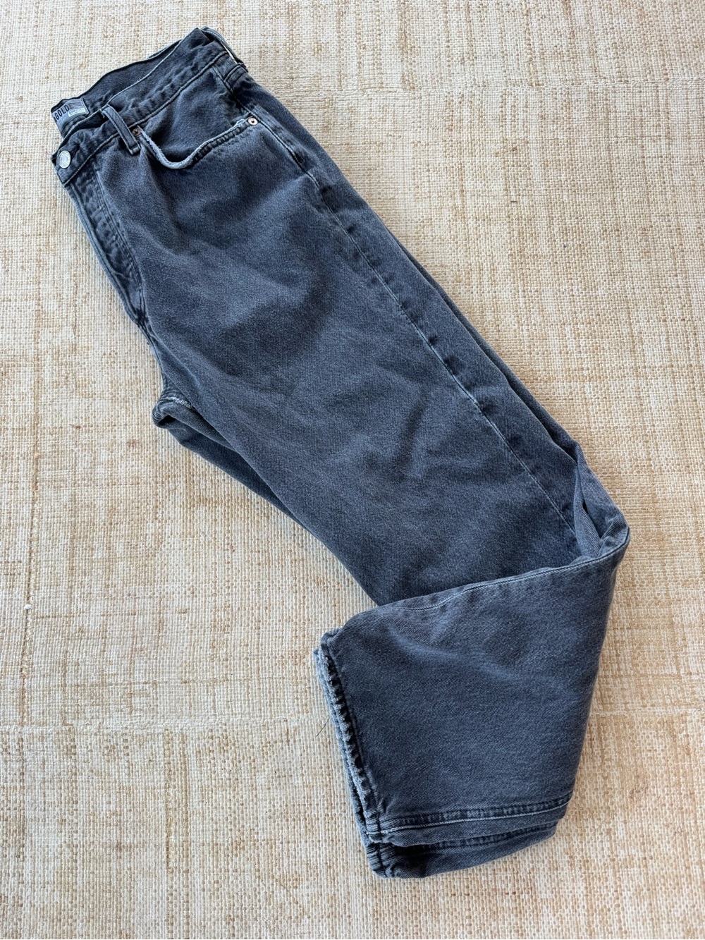AGOLDE 90’s Pinch Gray Denim Jeans Size 30 Straight Fit Cotton High Rise